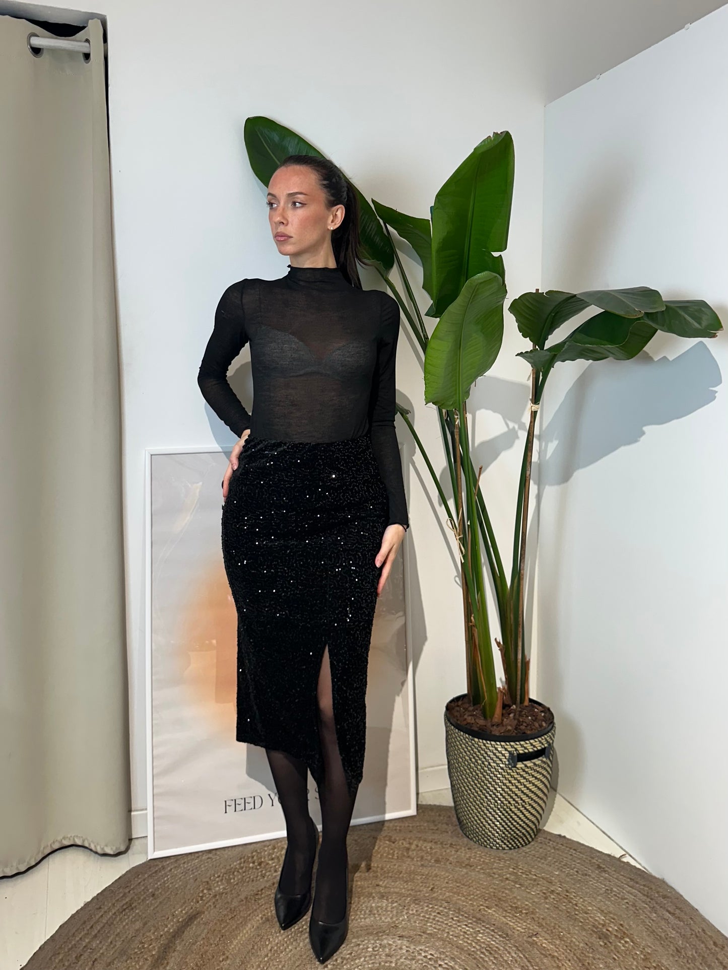 Midi Skirt Paillettes