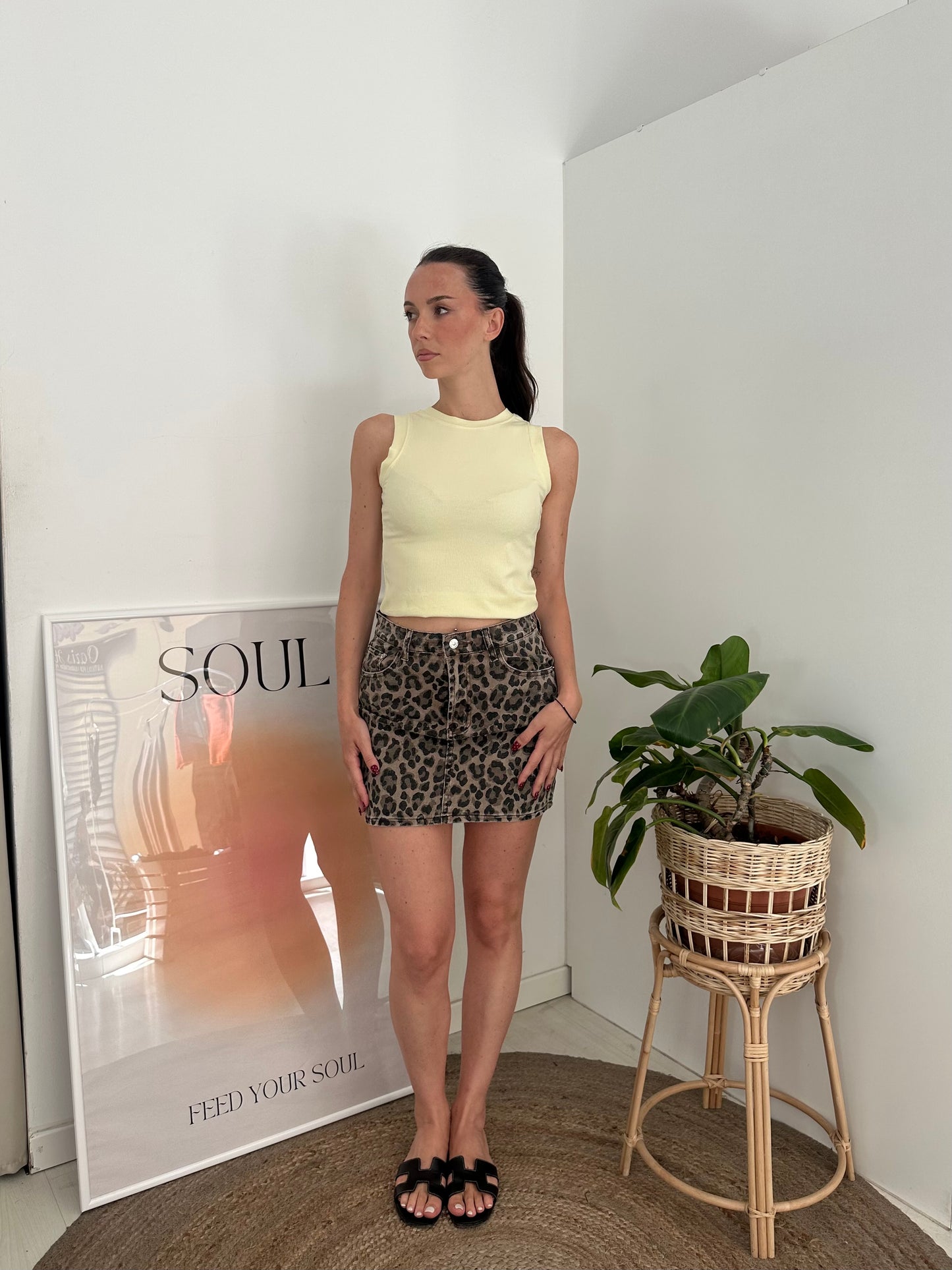 Mini Skirt Leopard