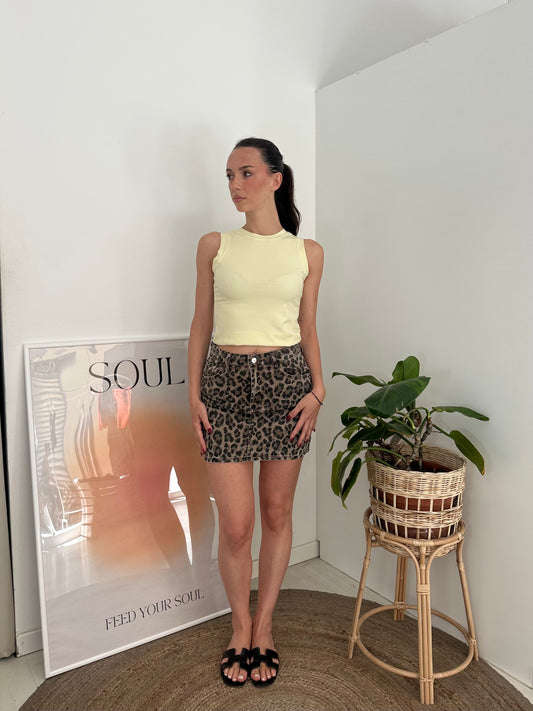 Mini Skirt Leopard