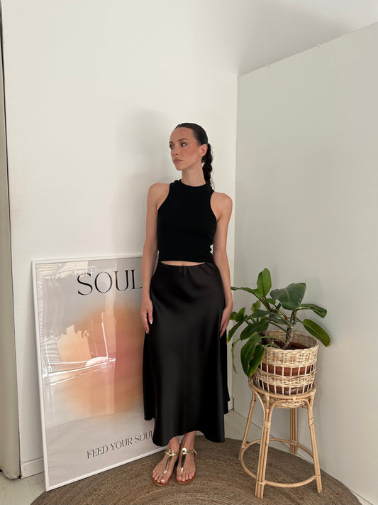 Midi Skirt Satin