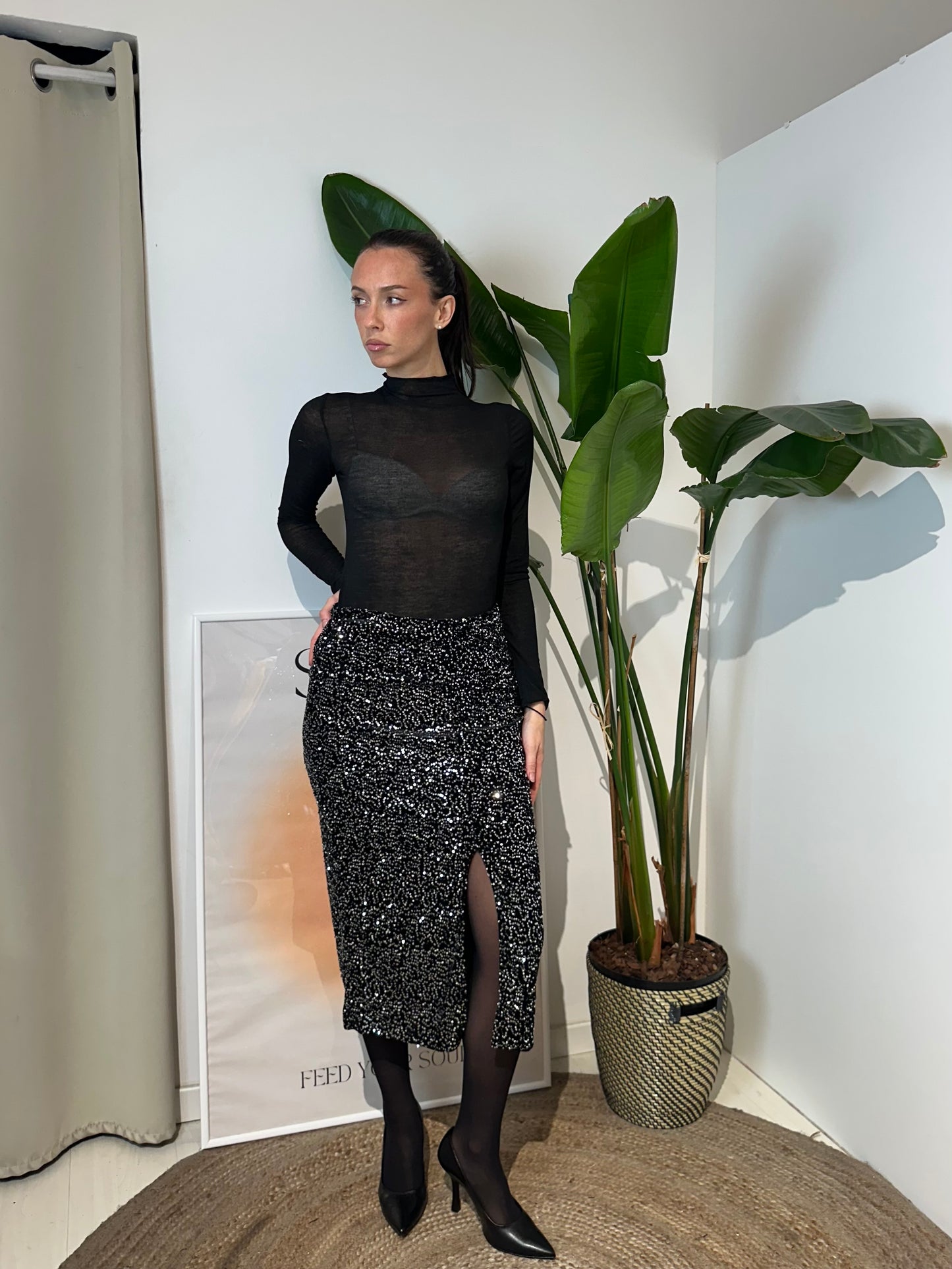 Midi Skirt Paillettes