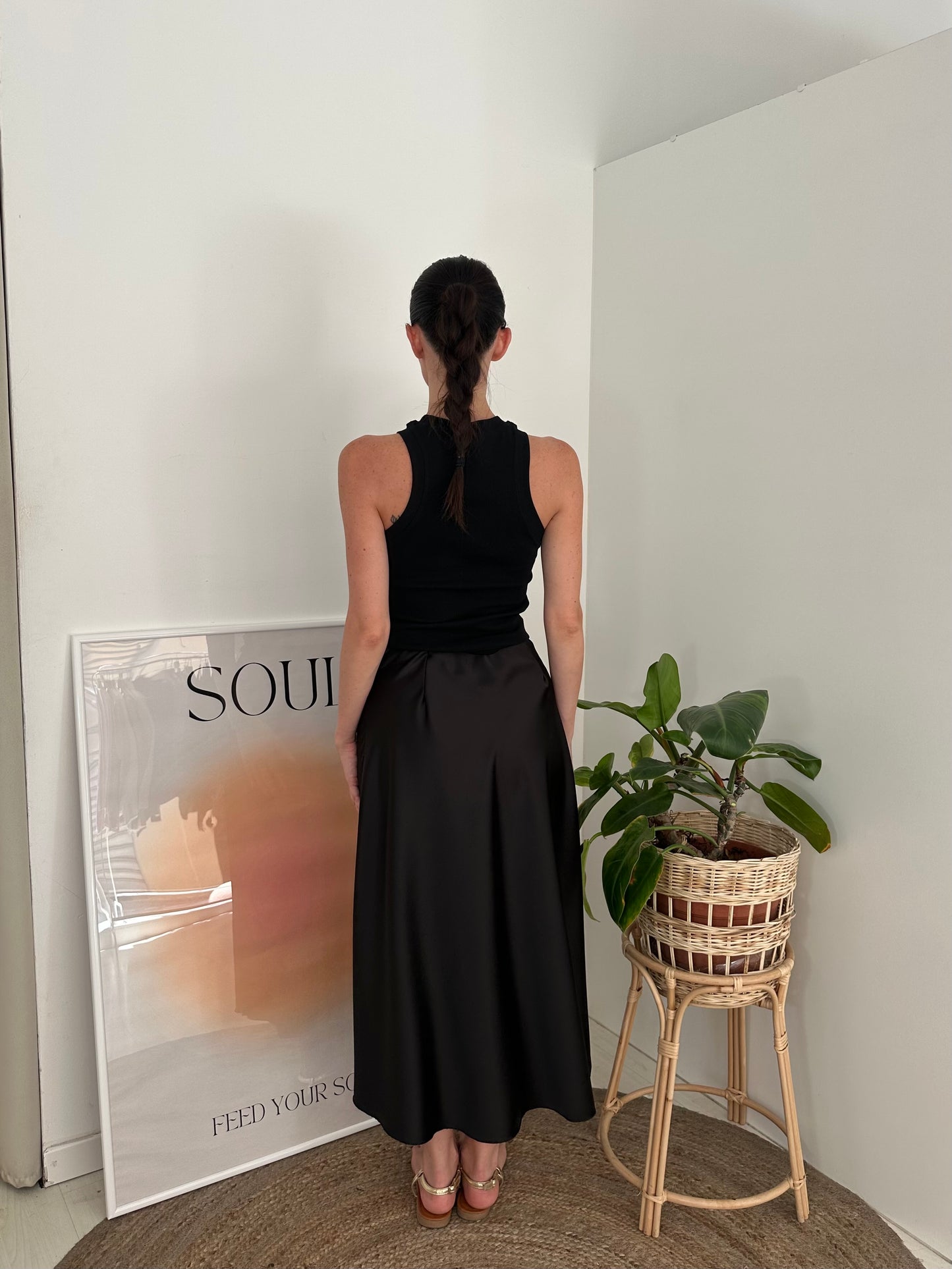 Midi Skirt Satin
