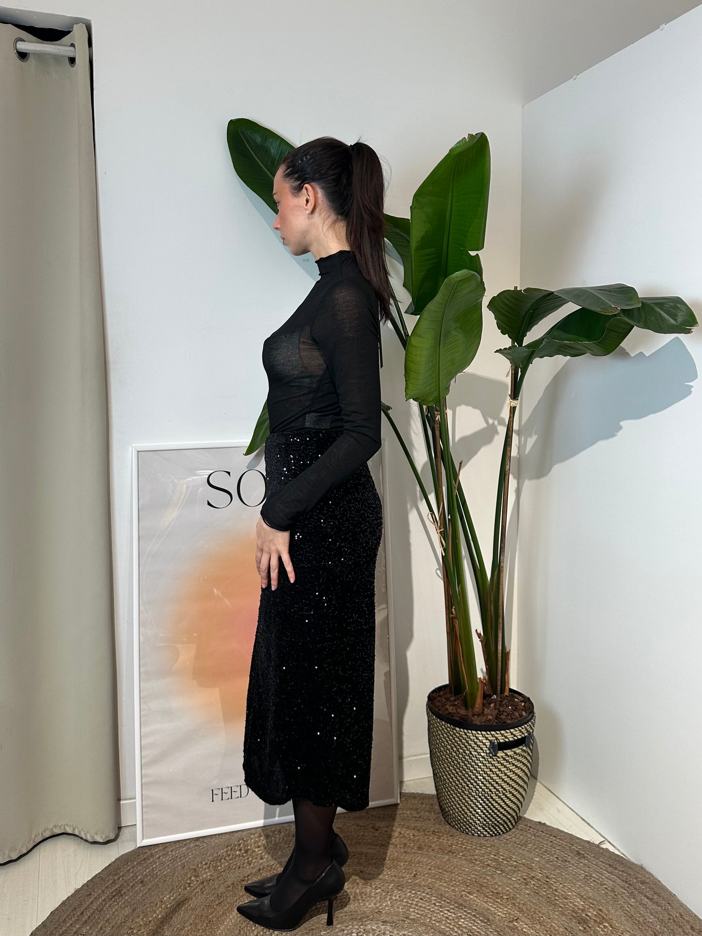 Midi Skirt Paillettes